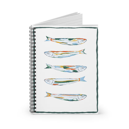 Colorful Fish Spiral Notebook - Perfect for Journaling, School, Gifts, Unique Art, Eco-Friendly, Creative Writing, Funky Fish Art, Quirky Notebooks, Journal for Animal Lovers