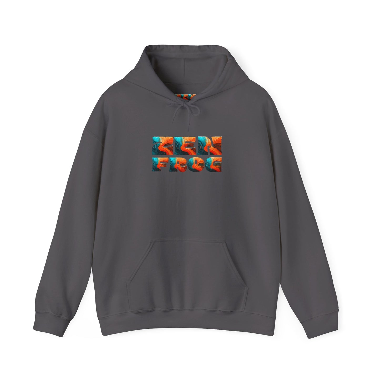 Zen Frog & Moon Unisex Hoodie, Cozy Sweatshirt for Relaxation, Gifts for Nature Lovers, Festival Wear, Everyday Comfort
