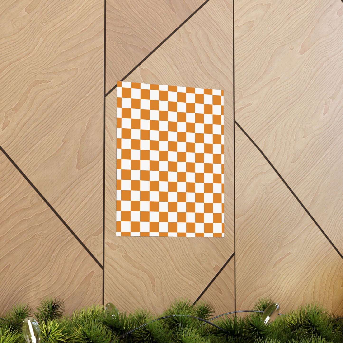 Matte Vertical Checkered Posters, Home Decor, Wall Art, Room Decor, Gift for Her, Modern Aesthetic, Art Print