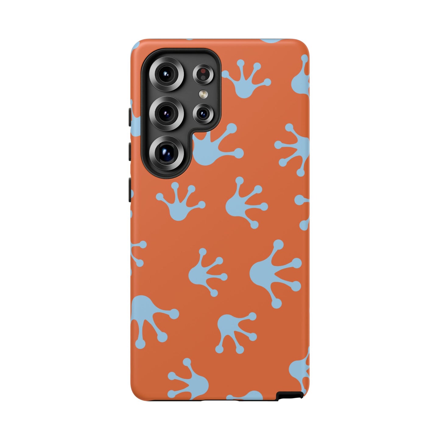 Frog Print Phone Case - Tough Cases, Orange Frog Design, Unique Gift, Fun Accessories, Vibrant Phone Cases, Cool Cases