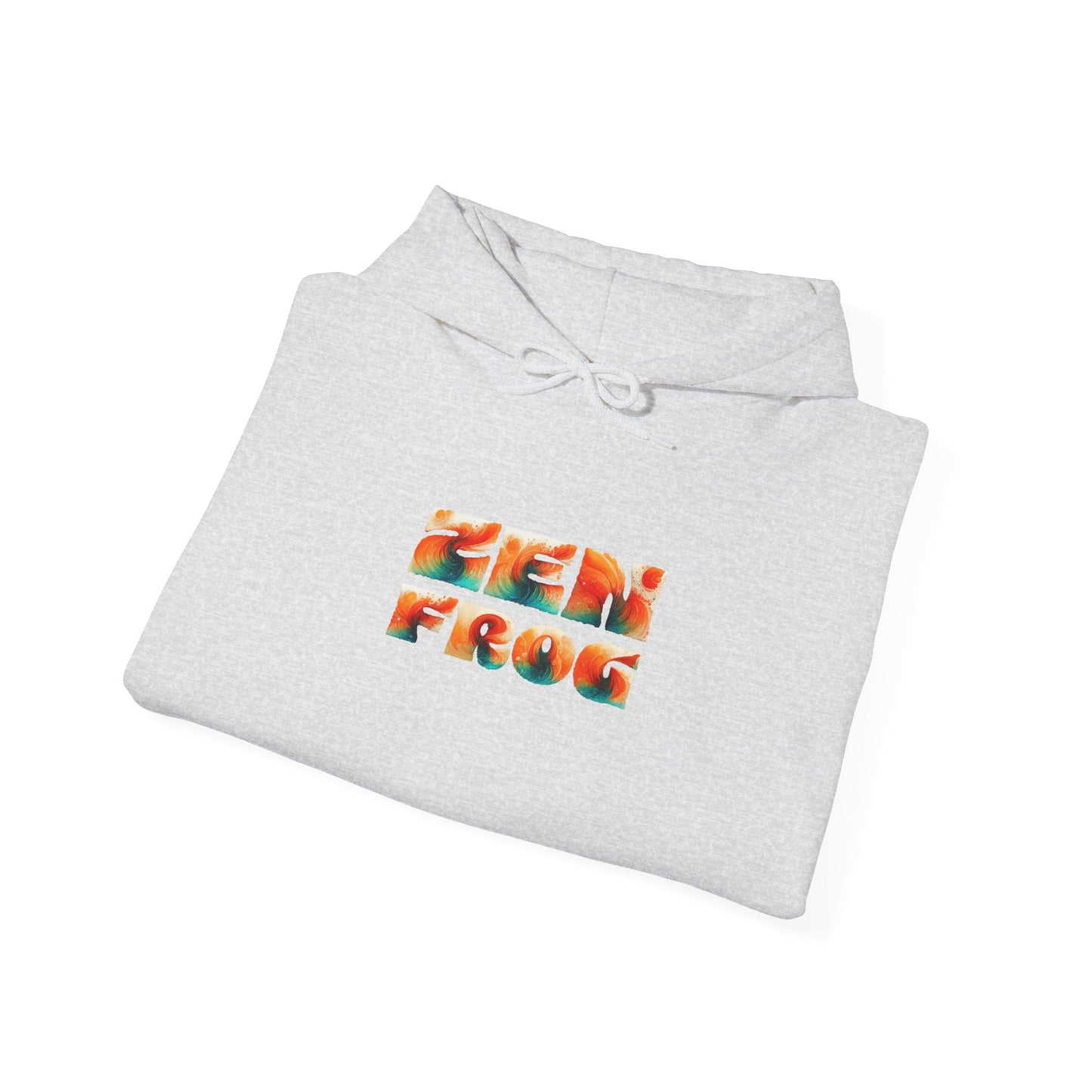 Vibrant Unisex Hoodie with Zen Frog and Snake Design, Cool Gift for Nature Lovers, Casual Wear for All Occasions, Gift for Her, Cool Hoodies
