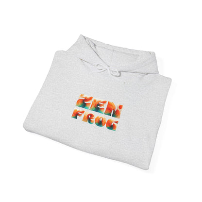 Vibrant Unisex Hoodie with Zen Frog and Snake Design, Cool Gift for Nature Lovers, Casual Wear for All Occasions, Gift for Her, Cool Hoodies