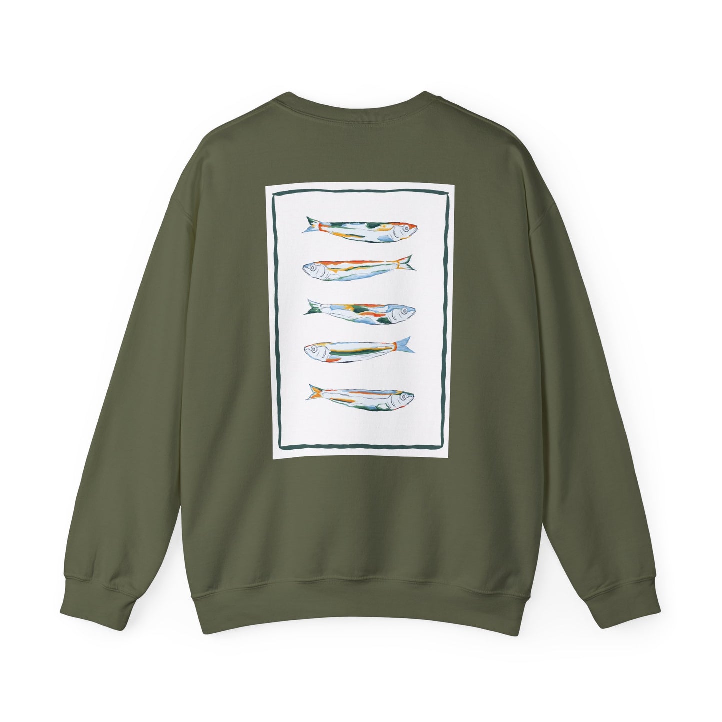 Funky Fish Crewneck Sweatshirt - Zen Frog Cozy & Calm Vibes for All, Perfect Gift for Nature Lovers, Relaxation, and Casual Wear