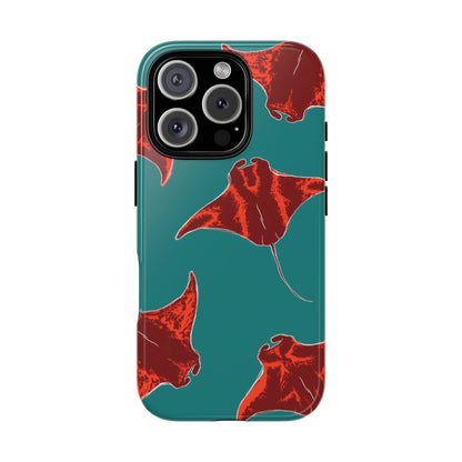 Manta Ray Phone Case, Tropical Phone Cover, Ocean Vibe Accessories, Summer Gift Idea, Marine Animal Merchandise