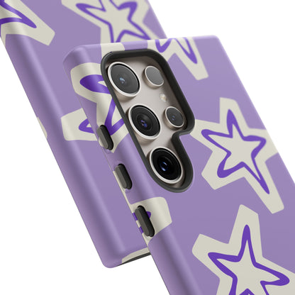 Starry Pattern Phone Case, Cute Star Design, Tough Phone Cover, Gifts for Her, Stylish Phone Accessory