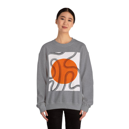 Retro Abstract Art Crewneck Sweatshirt, Cozy Graphic Pullover, Unisex Casualwear, Perfect Gift for Art Lovers, Fall Fashion Essential, Gift for Him, Gift for Her