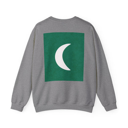 Zen Frog Crewneck Sweatshirt | Cozy Unisex Pullover for Relaxation, Ideal Gift for Nature Lovers, Perfect for Lounging and Casual Outings, Moon, Gift for Him, Gift for Her