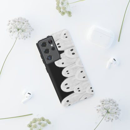 Painted Ghosts Phone Case | Ghostly Tough Phone Case for Spooky Style, Halloween Gift, Phone Cover, Ghost Theme, Unique Accessory, Spooky Season, Viral Painted Ghosts Inspired Design