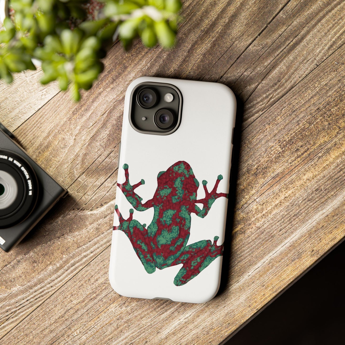 Frog Phone Case, Tough Cases, Eco-Friendly Phone Accessories, Unique Gifts for Nature Lovers, Cute Frog Design