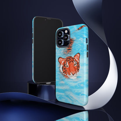 Vibrant Tiger Phone Case, Wildlife Lover Gift, Phone Accessories, Animal Print Case, Summer Vibe, Cool Phone Cover