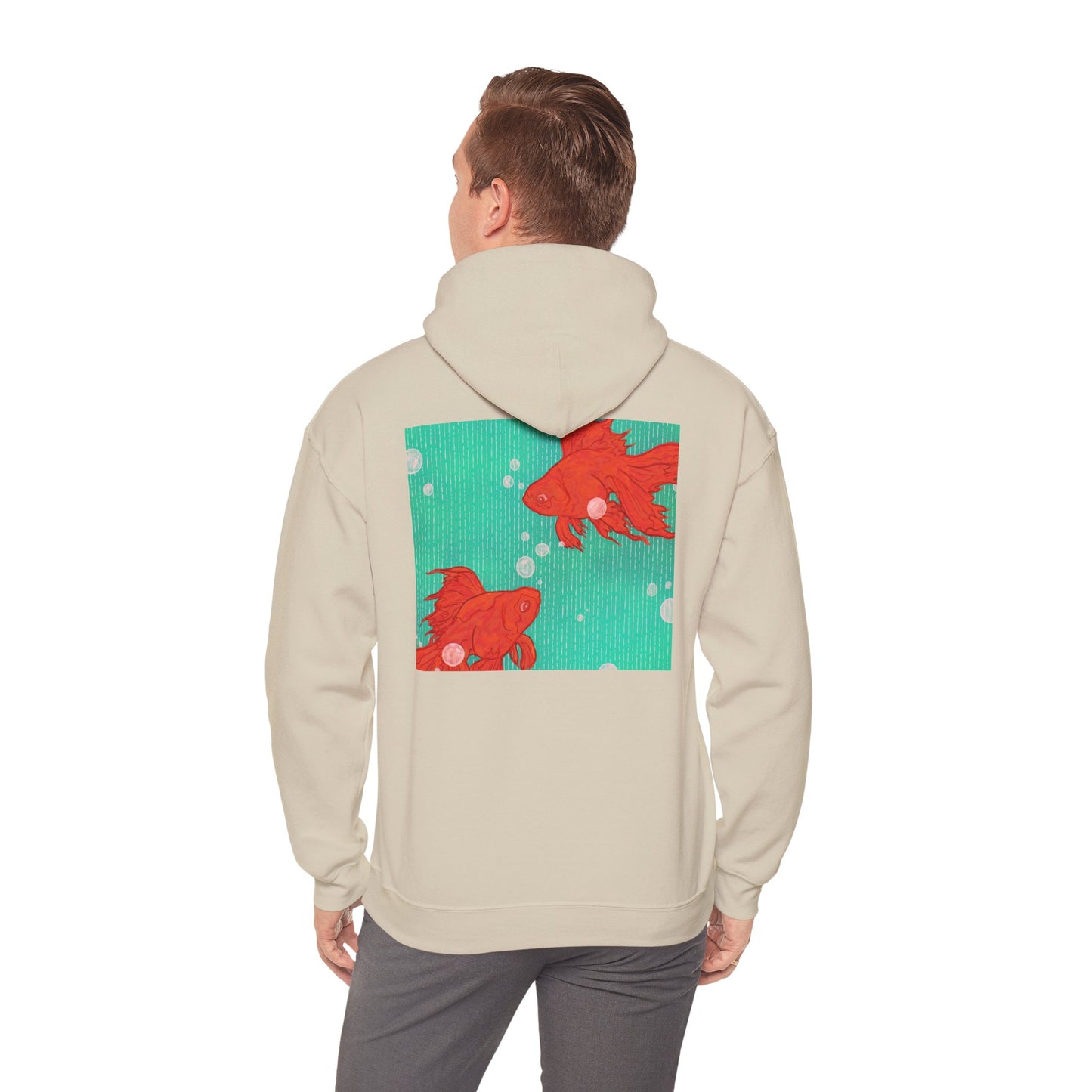 Colorful Goldfish Hoodie, Unisex Sweatshirt, Cozy Everyday Wear, Perfect for Gifts, Fun Fashion for Animal Lovers, Vibrant Pullover