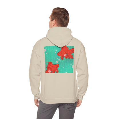 Colorful Goldfish Hoodie, Unisex Sweatshirt, Cozy Everyday Wear, Perfect for Gifts, Fun Fashion for Animal Lovers, Vibrant Pullover