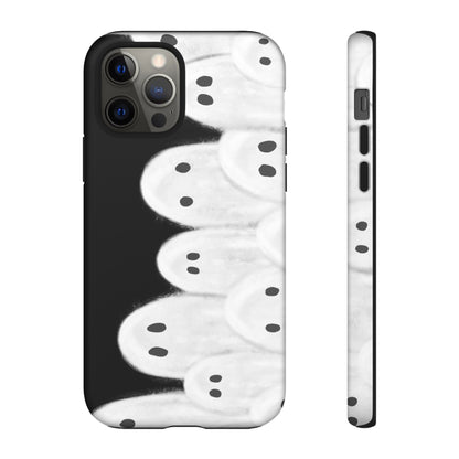 Painted Ghosts Phone Case | Ghostly Tough Phone Case for Spooky Style, Halloween Gift, Phone Cover, Ghost Theme, Unique Accessory, Spooky Season, Viral Painted Ghosts Inspired Design