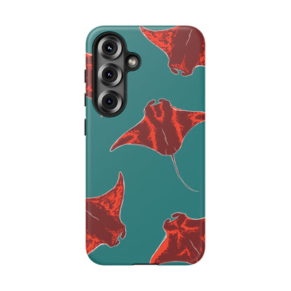 Manta Ray Phone Case, Tropical Phone Cover, Ocean Vibe Accessories, Summer Gift Idea, Marine Animal Merchandise