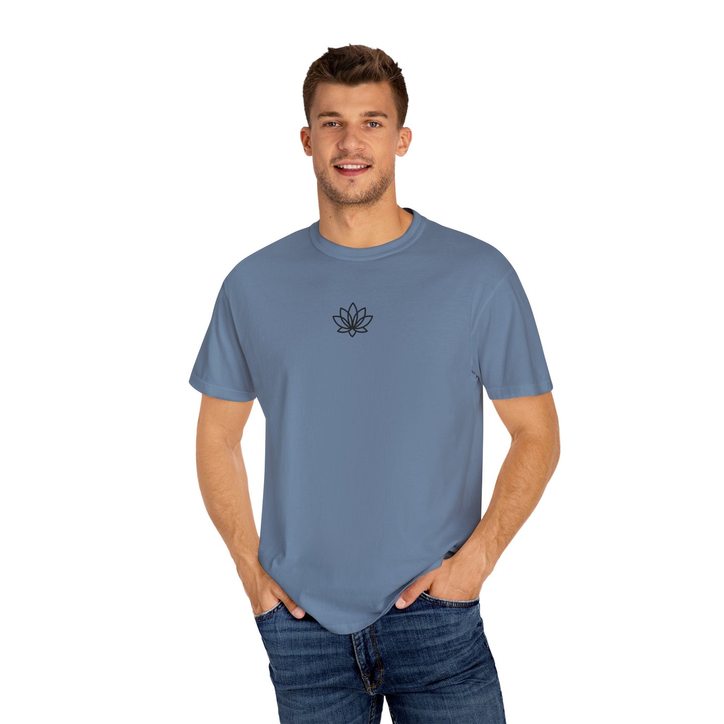 Lotus Bloom Unisex T-shirt, Soft Cotton Tee, Spiritual Gift, Meditation Wear, Casual Daily Outfit, Nature Lover Apparel