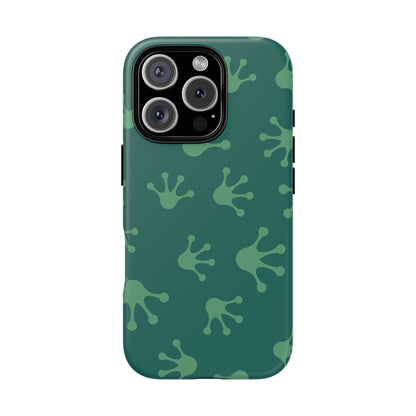 Frog Print Phone Case, Nature Lover Gift, Eco-Friendly Cover, Fun Green Design, Unique Frog Accessories
