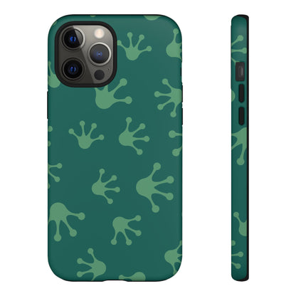 Frog Print Phone Case, Nature Lover Gift, Eco-Friendly Cover, Fun Green Design, Unique Frog Accessories