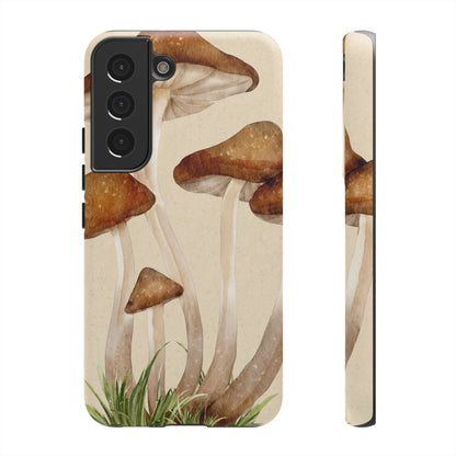 Mushroom Phone Case - Nature Lover, Eco-Friendly Gift, Cute Cell Phone Cover, Aesthetic Tech Accessory, Unique Fall Decor, Artsy Phone Cases, Cute, Gift for Her, Nature-inspired Designs, Durable Cases