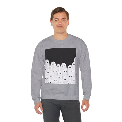 Painted Ghosts Crewneck | Cozy Sweatshirt, Perfect for Halloween, Fall, and Spooky Season