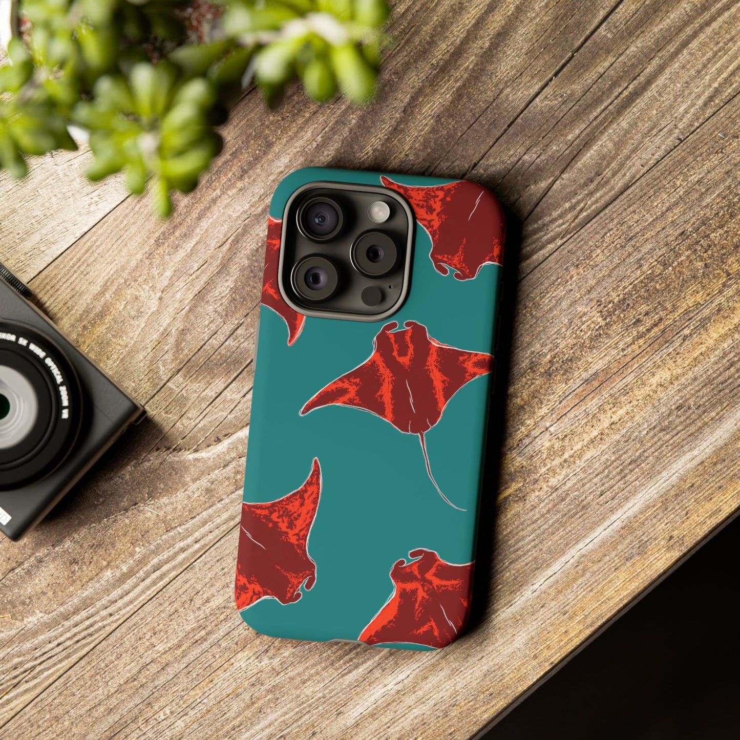 Manta Ray Phone Case, Tropical Phone Cover, Ocean Vibe Accessories, Summer Gift Idea, Marine Animal Merchandise