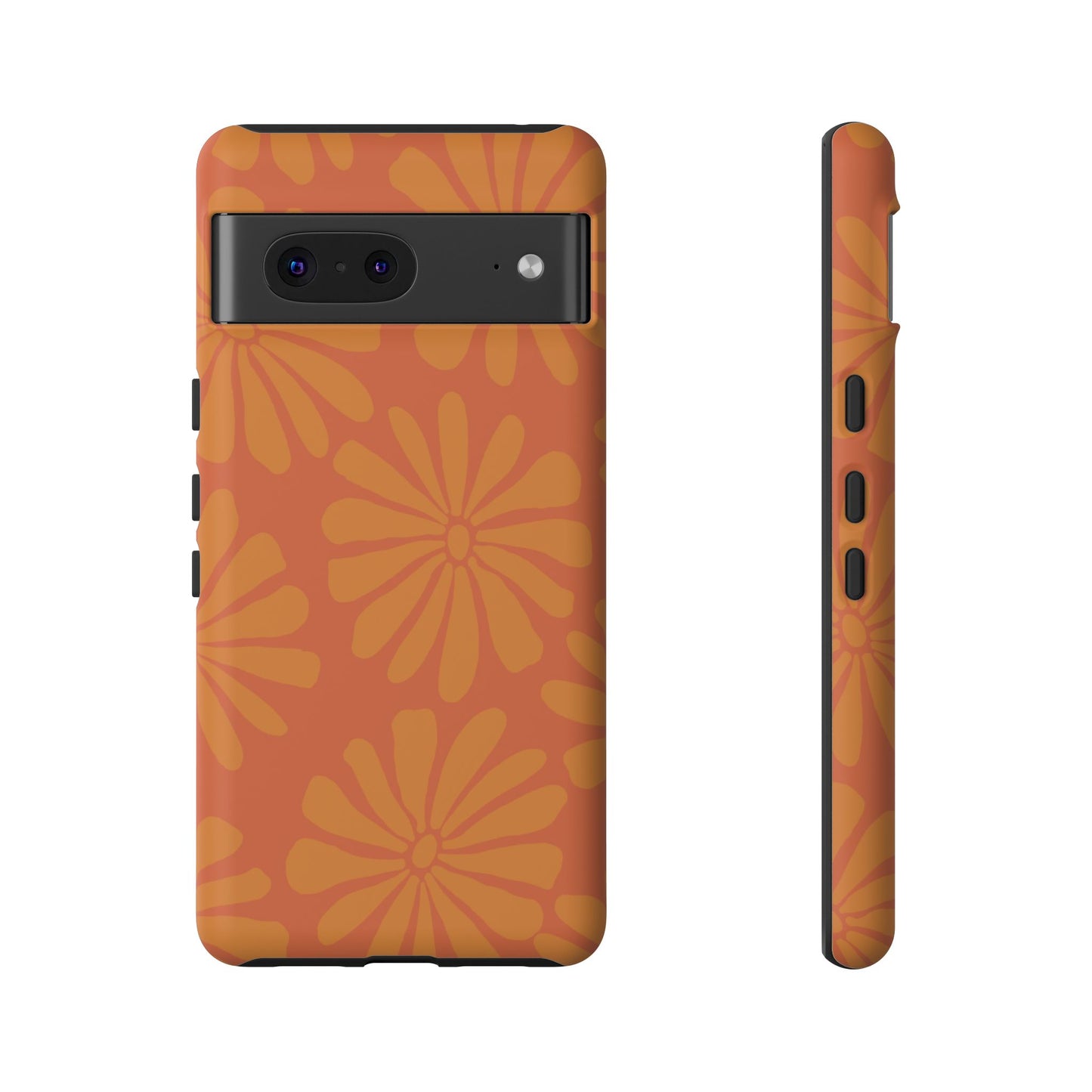 Stylish iPhone Case, Floral Phone Cover, Tough Phone Cases, Green Daisy Design, Unique Gift for Her, Spring Accessories