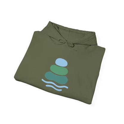 Zen-Inspired Unisex Hooded Sweatshirt, Relaxing Sweatshirt, Comfortable Hoodie, Gift for Meditation Lovers, Cozy Outerwear for All Occasions