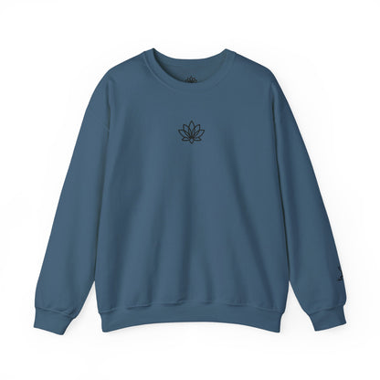 Lotus Flower Unisex Crewneck Sweatshirt, Cozy Sweatshirt, Flower Sweatshirt, Gift for Her, Casual Wear, Spring Fashion