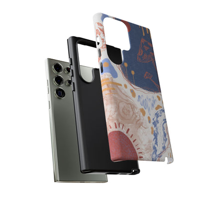 Artistic Phone Case with Abstract Design, Tough Phone Case, Unique Gift, Trendy Accessories, Modern Art Case, Stylish Tech Gear