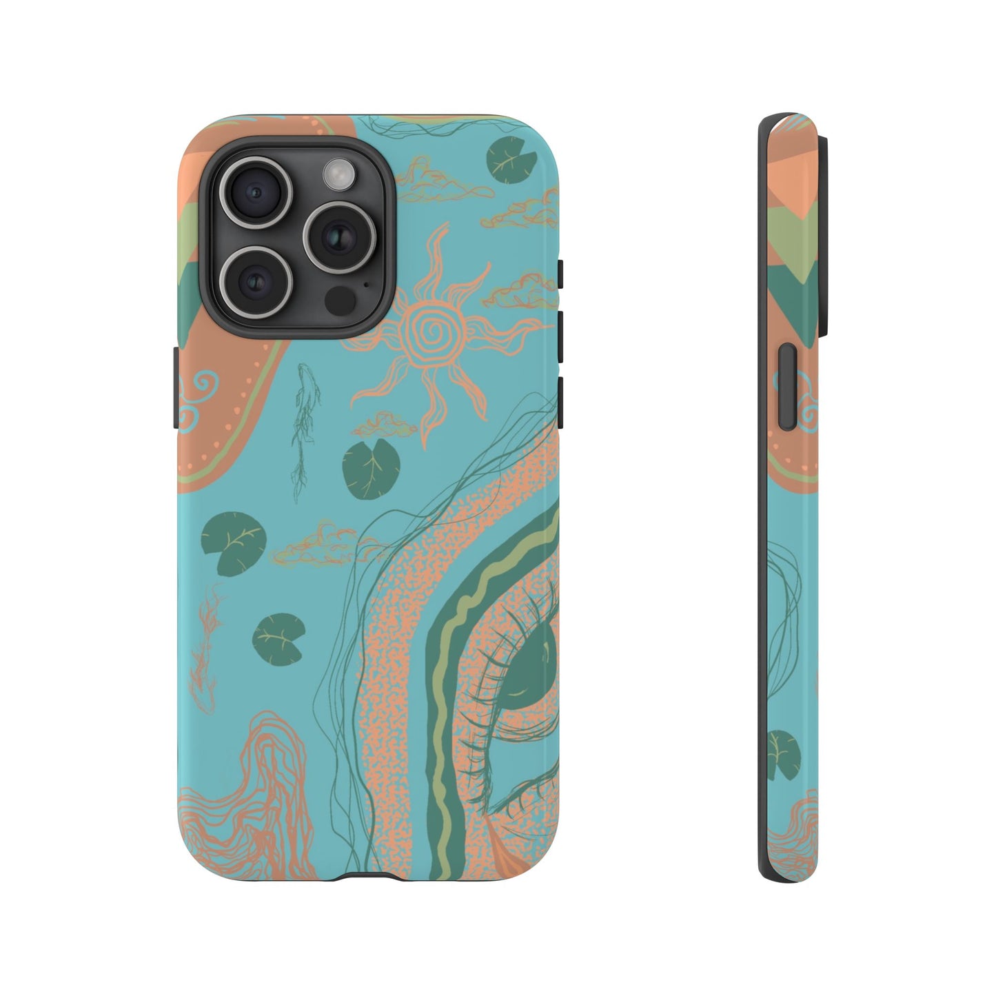 Whimsical Phone Case with Artistic Ocean Design, Floral Phone Cover, Unique Gift for Nature Lovers, Eco-Friendly Cell Accessories, [...]