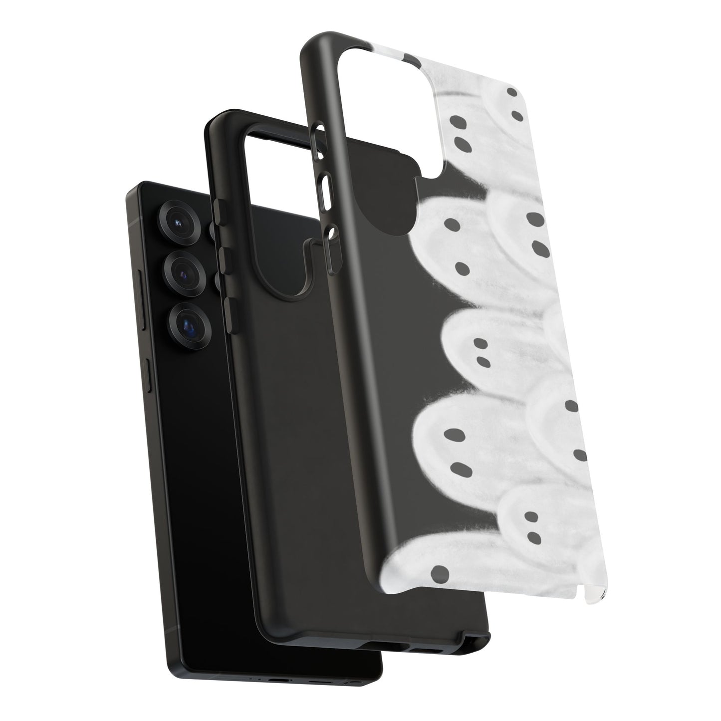 Painted Ghosts Phone Case | Ghostly Tough Phone Case for Spooky Style, Halloween Gift, Phone Cover, Ghost Theme, Unique Accessory, Spooky Season, Viral Painted Ghosts Inspired Design
