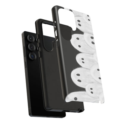 Painted Ghosts Phone Case | Ghostly Tough Phone Case for Spooky Style, Halloween Gift, Phone Cover, Ghost Theme, Unique Accessory, Spooky Season, Viral Painted Ghosts Inspired Design