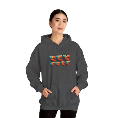 Zen Frog & Moon Unisex Hoodie, Cozy Sweatshirt for Relaxation, Gifts for Nature Lovers, Festival Wear, Everyday Comfort