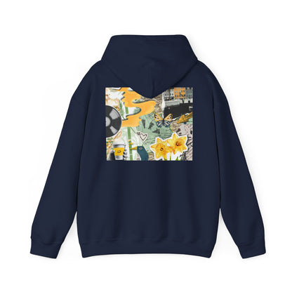 Lotus Flower Unisex Hoodie: Cozy Sweatshirt, Gift for Yoga Lovers, Meditation Apparel, Casual Streetwear, Nature-Inspired Wear, Artsy Collage, Cool Crewnecks