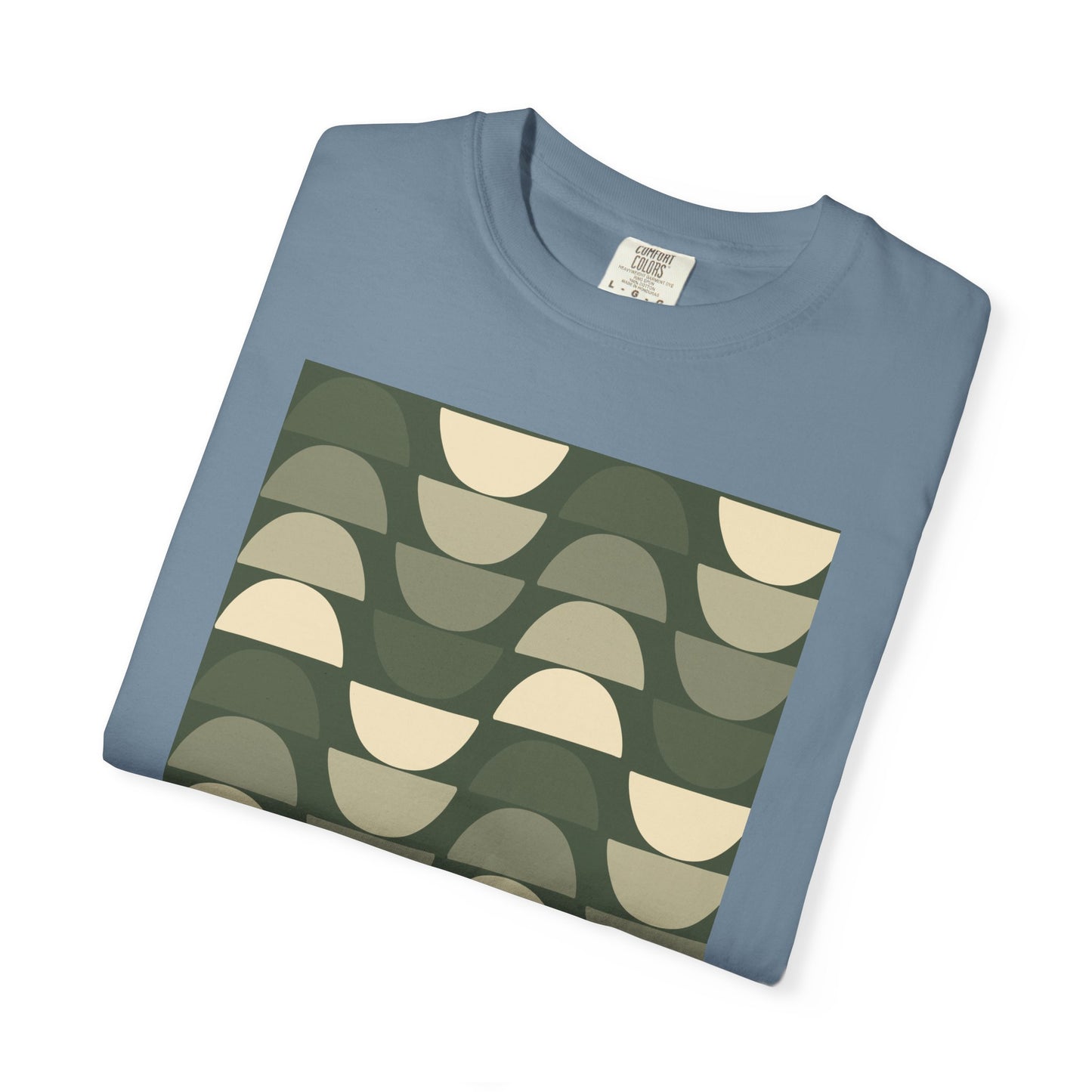 Stylish Unisex Garment-Dyed T-Shirt with Abstract Wave Design, Casual Wear, Graphic Tee, Unique Fashion, Gift for Him/Her