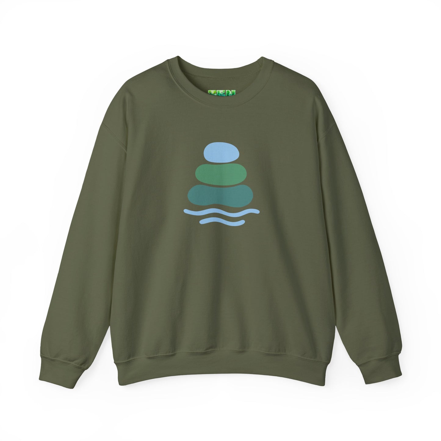 Serene Balance Crewneck Sweatshirt, Cozy Layering Piece, Casual Everyday Wear, Ideal for Relaxation, Gift for Mindfulness Enthusiasts