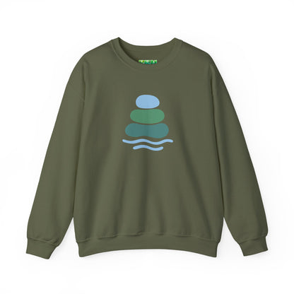 Serene Balance Crewneck Sweatshirt, Cozy Layering Piece, Casual Everyday Wear, Ideal for Relaxation, Gift for Mindfulness Enthusiasts