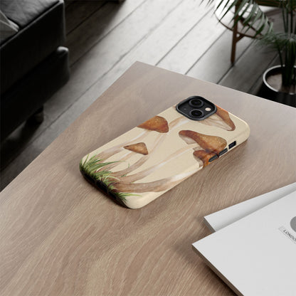 Mushroom Phone Case - Nature Lover, Eco-Friendly Gift, Cute Cell Phone Cover, Aesthetic Tech Accessory, Unique Fall Decor, Artsy Phone Cases, Cute, Gift for Her, Nature-inspired Designs, Durable Cases