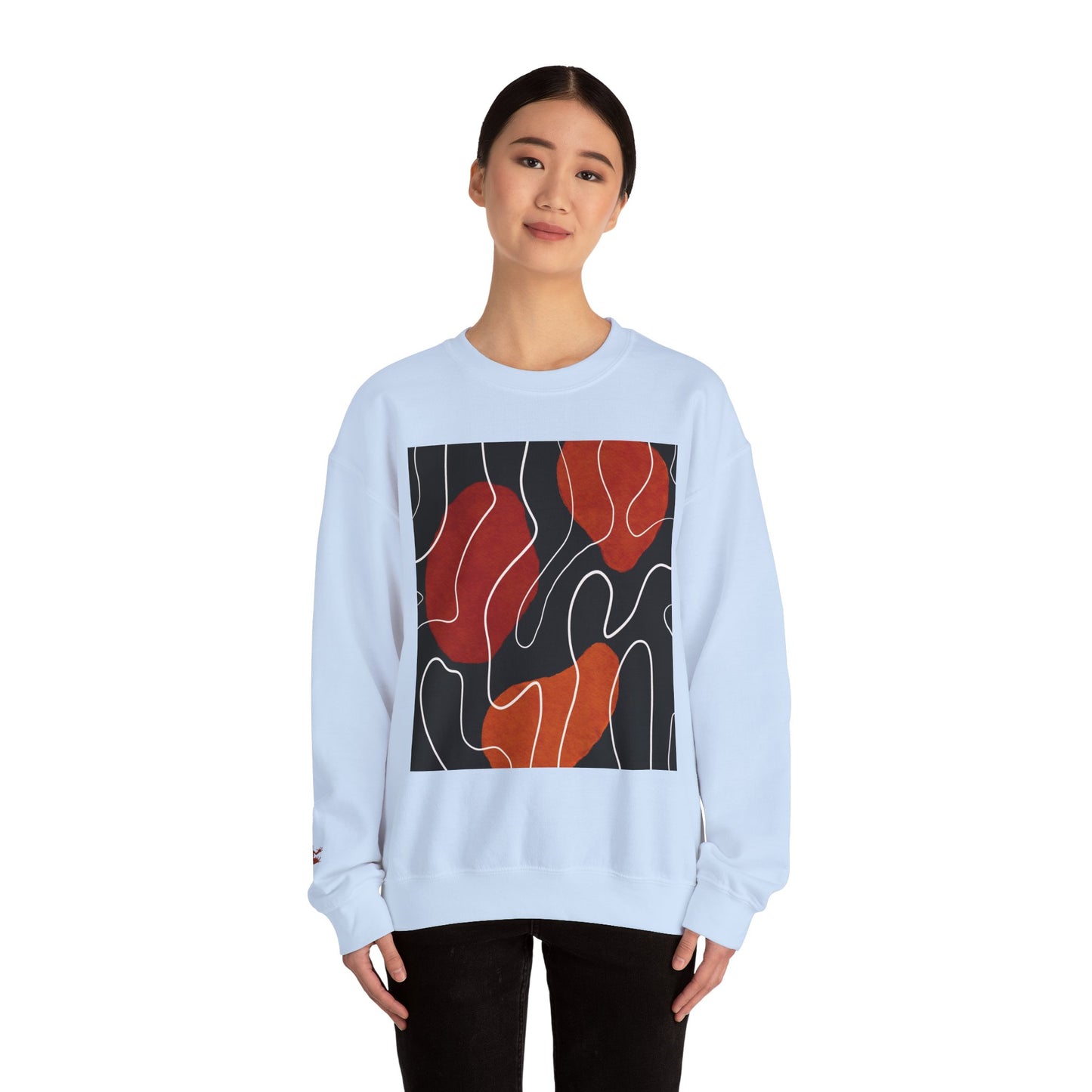 Abstract Modern Crewneck Sweatshirt, Cozy Casual Wear, Gift for Art Lovers, Stylish Layering, Perfect for Fall/Winter, Unique Graphic [...]
