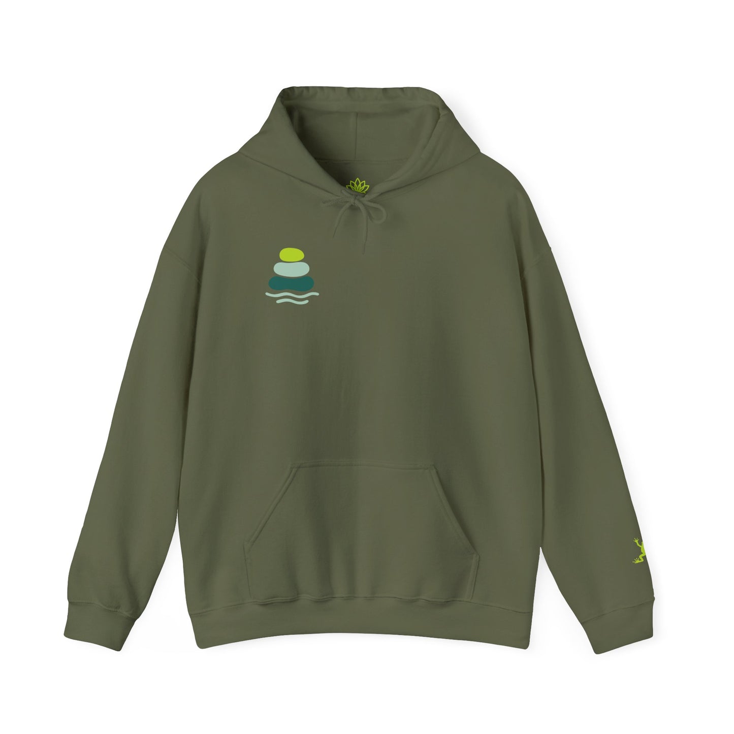 Nature-Inspired Unisex Hooded Sweatshirt, Comfortable Pullover, Casual Clothing, Eco-Friendly Gift, Chill Vibe Hoodie, Relaxing Outfit