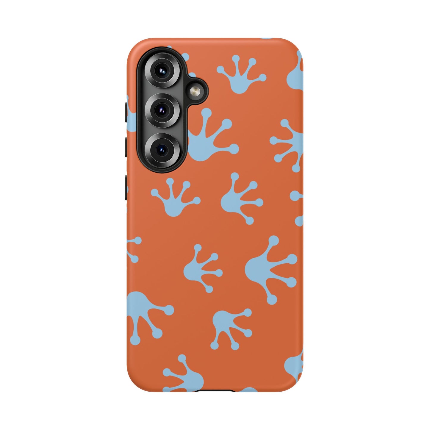 Frog Print Phone Case - Tough Cases, Orange Frog Design, Unique Gift, Fun Accessories, Vibrant Phone Cases, Cool Cases