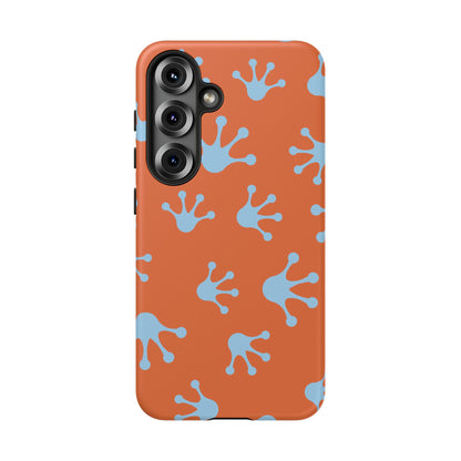 Frog Print Phone Case - Tough Cases, Orange Frog Design, Unique Gift, Fun Accessories, Vibrant Phone Cases, Cool Cases