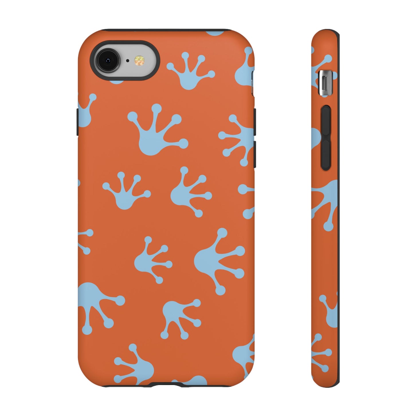Frog Print Phone Case - Tough Cases, Orange Frog Design, Unique Gift, Fun Accessories, Vibrant Phone Cases, Cool Cases