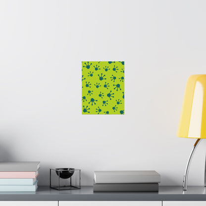 Colorful Frog Splash Vertical Posters, Whimsical Home Decor, Kids Room Art, Nursery Wall Art, Eco-Friendly Prints