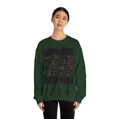 Stylish Unisex Crewneck Sweatshirt - Modern Art Design, Cozy Gift for Him/Her, Perfect for Fall, Casual Wear, Art Lovers, Abstract, Minimalist, Autumn Vibes