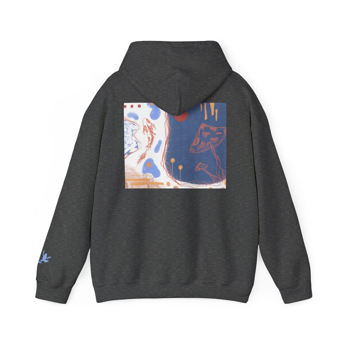 Artistic Unisex Hooded Sweatshirt - Cozy Streetwear for Comfort, Gift for Art Lovers, Perfect for Fall, Casual Style