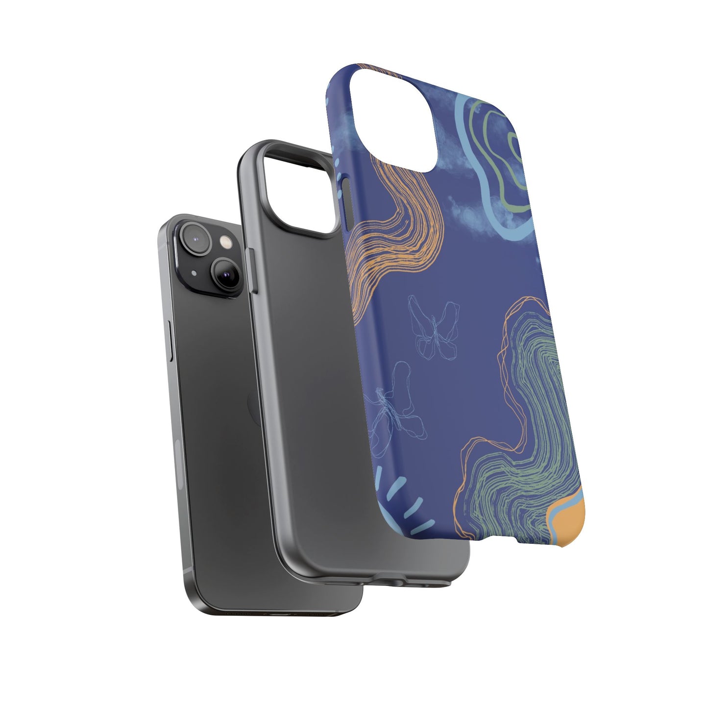 Artistic Phone Case, Abstract Phone Cover, Gift for Her, Modern Design, Boho Phone Case, Unique Phone Accessories
