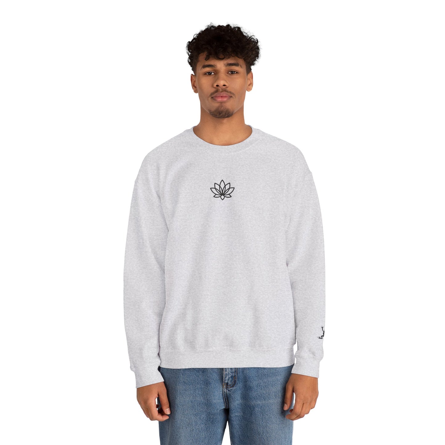 Lotus Flower Unisex Crewneck Sweatshirt, Cozy Sweatshirt, Flower Sweatshirt, Gift for Her, Casual Wear, Spring Fashion