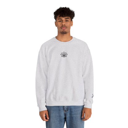 Lotus Flower Unisex Crewneck Sweatshirt, Cozy Sweatshirt, Flower Sweatshirt, Gift for Her, Casual Wear, Spring Fashion