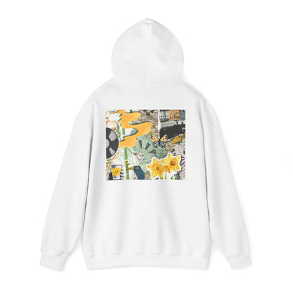 Lotus Flower Unisex Hoodie: Cozy Sweatshirt, Gift for Yoga Lovers, Meditation Apparel, Casual Streetwear, Nature-Inspired Wear, Artsy Collage, Cool Crewnecks