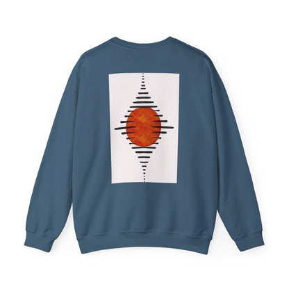 Lotus & Sun Graphic Sweatshirt, Relaxed Fit Crewneck, Perfect Gift for Spring, Cozy Fashion, Unisex Apparel, Gift for Him, Gift for Her, Fall Vibes, Autumn Crewneck